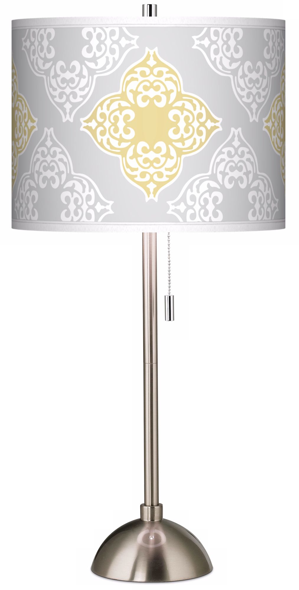 Aster Grey Giclee Shade Table Lamp