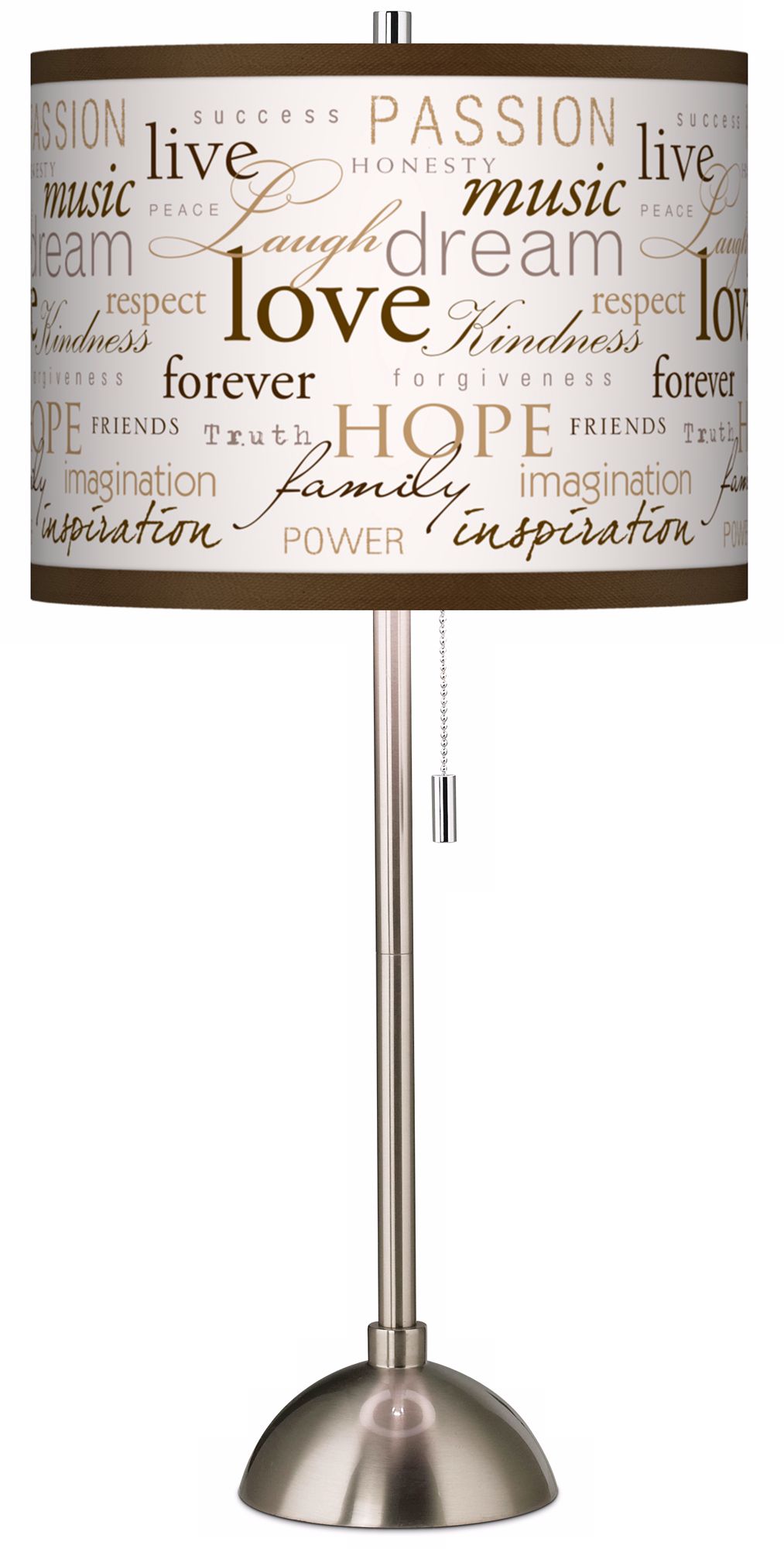 Positivity Giclee Shade Table Lamp