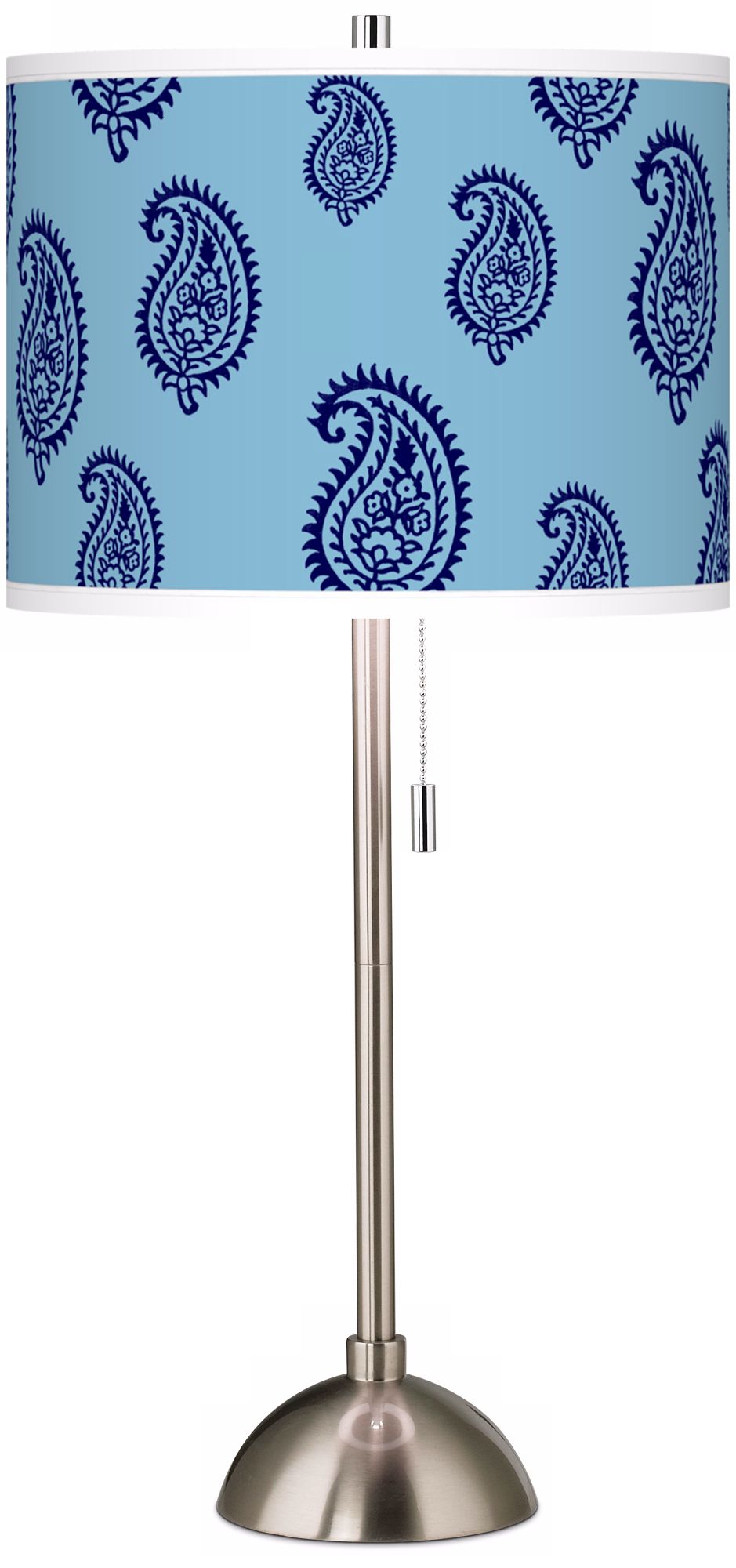 Paisley Rain Giclee Contemporary Table Lamp
