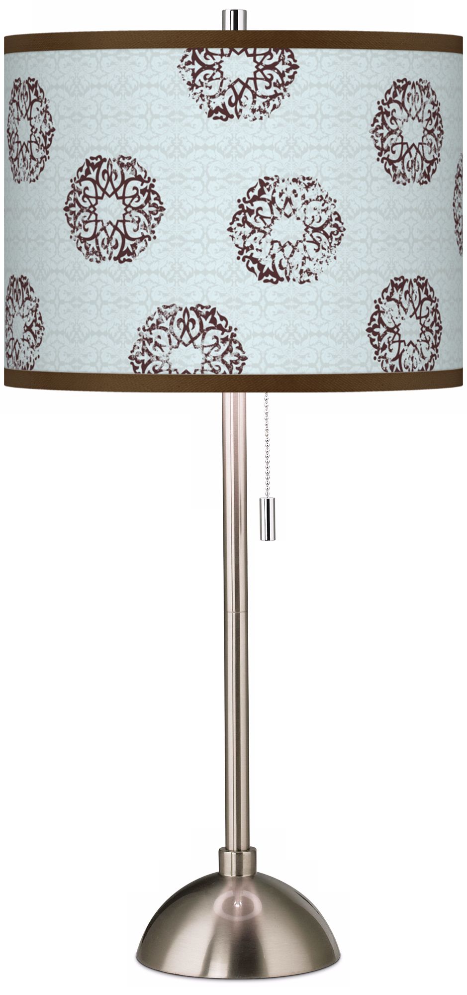 Weathered Medallion Giclee Contemporary Table Lamp