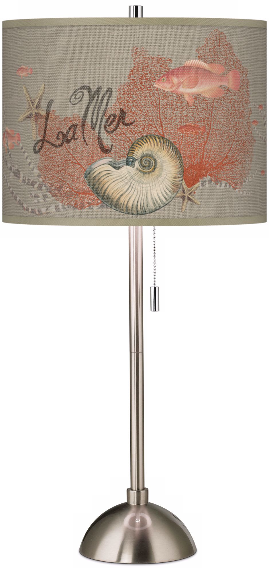 La Mer Jellyfish Giclee Contemporary Table Lamp