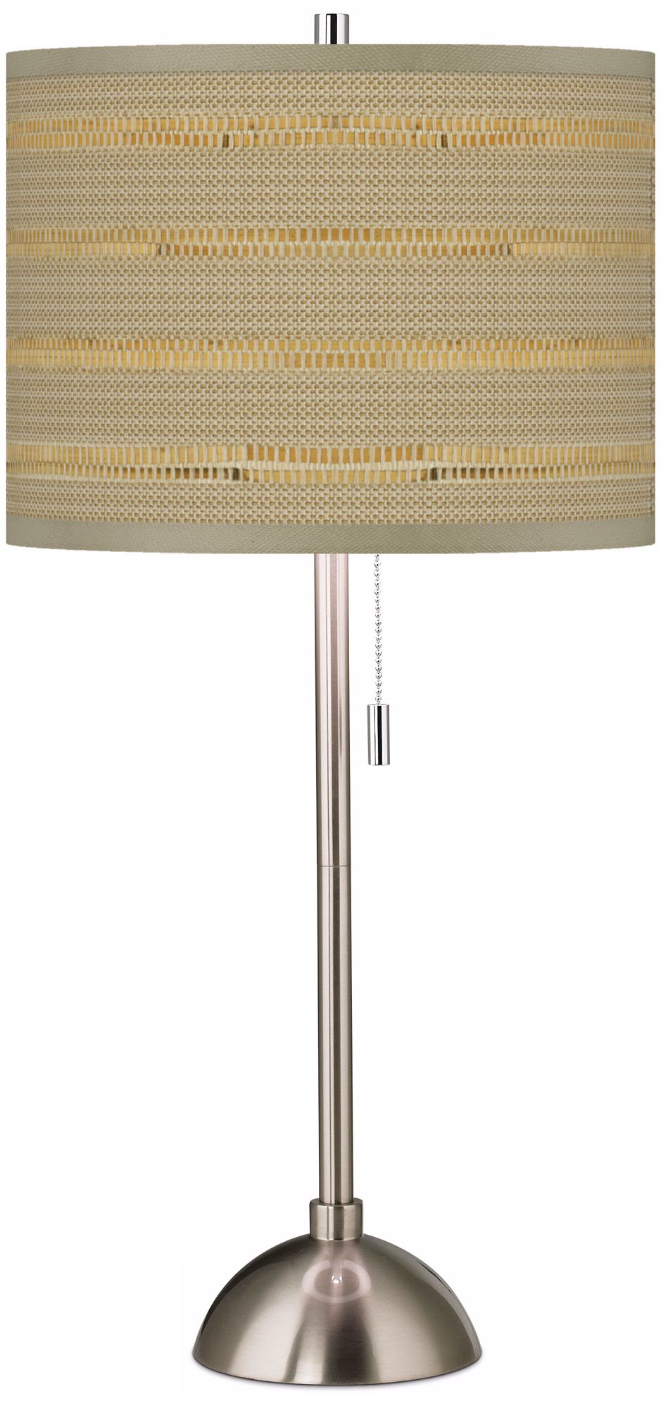 Woven Reed Giclee Shade Table Lamp
