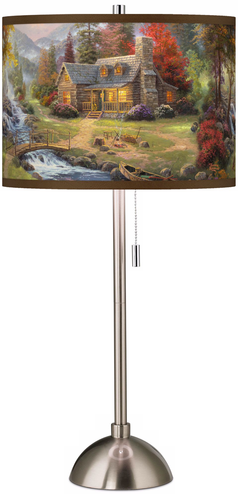 Thomas Kinkade Mountain Paradise Table Lamp