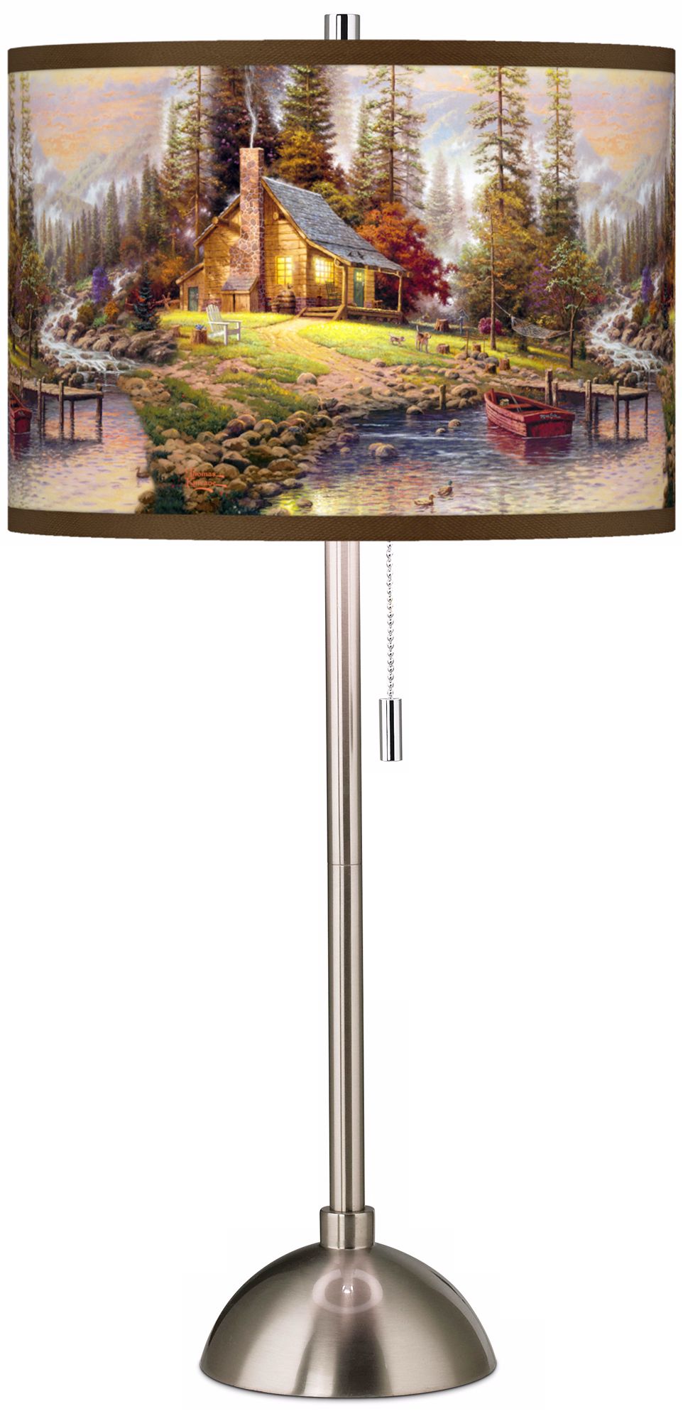 Thomas Kinkade A Peaceful Retreat Table Lamp