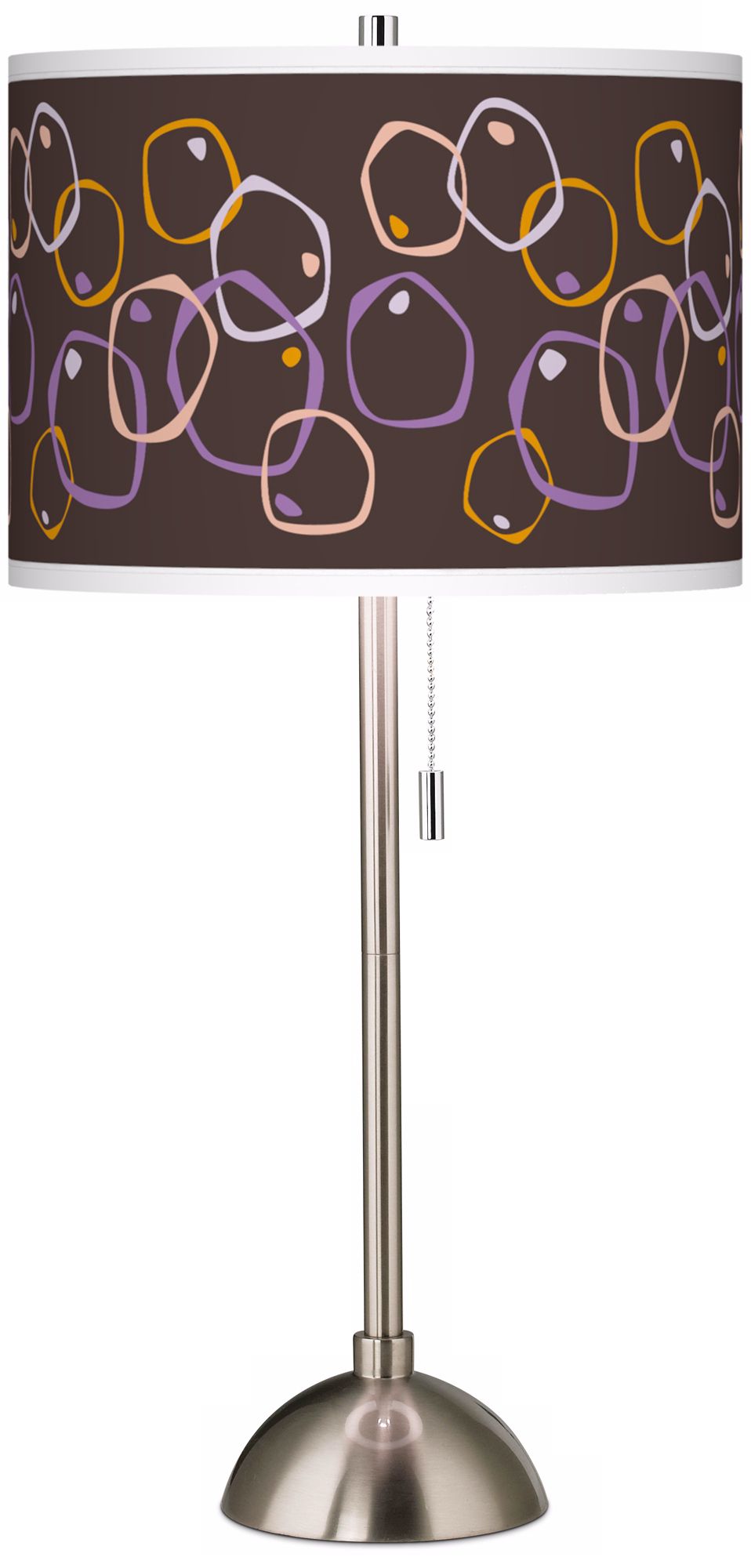 Linger Giclee Brushed Steel Table Lamp