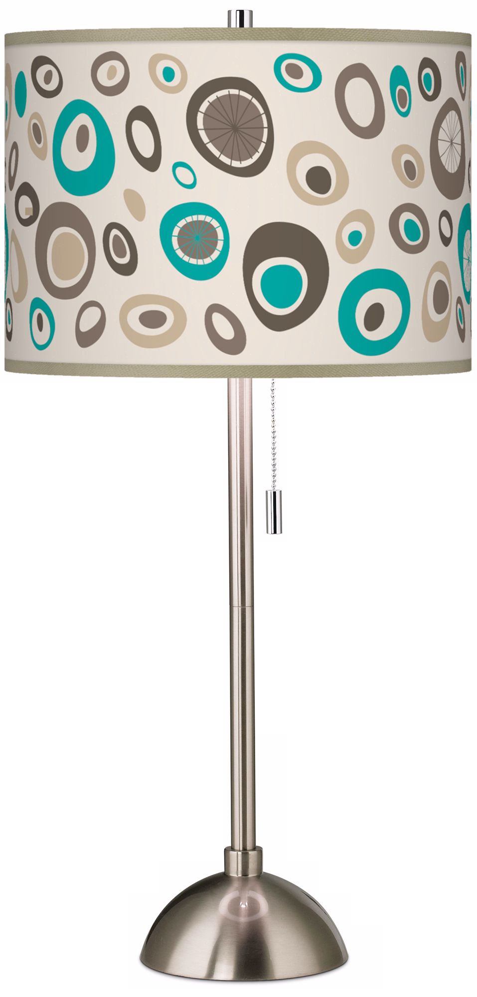 Stammer Giclee Brushed Steel Table Lamp