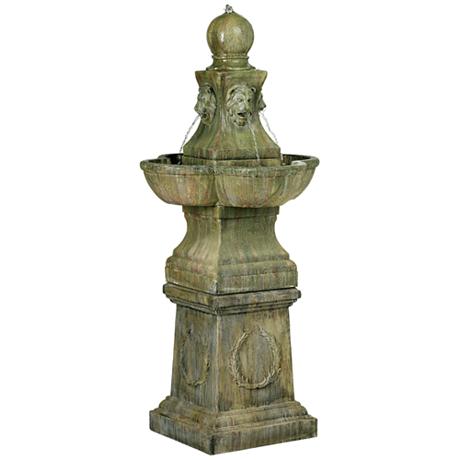Tuscan Garden Pedestal Outdoor Fountain