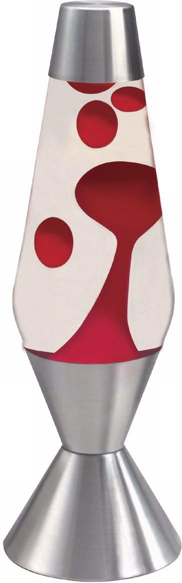 Red and Clear Large Lava Lamp