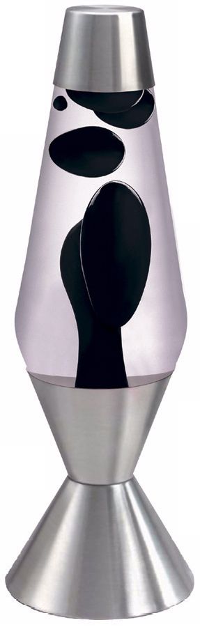 Black and Clear Large Lava Lamp