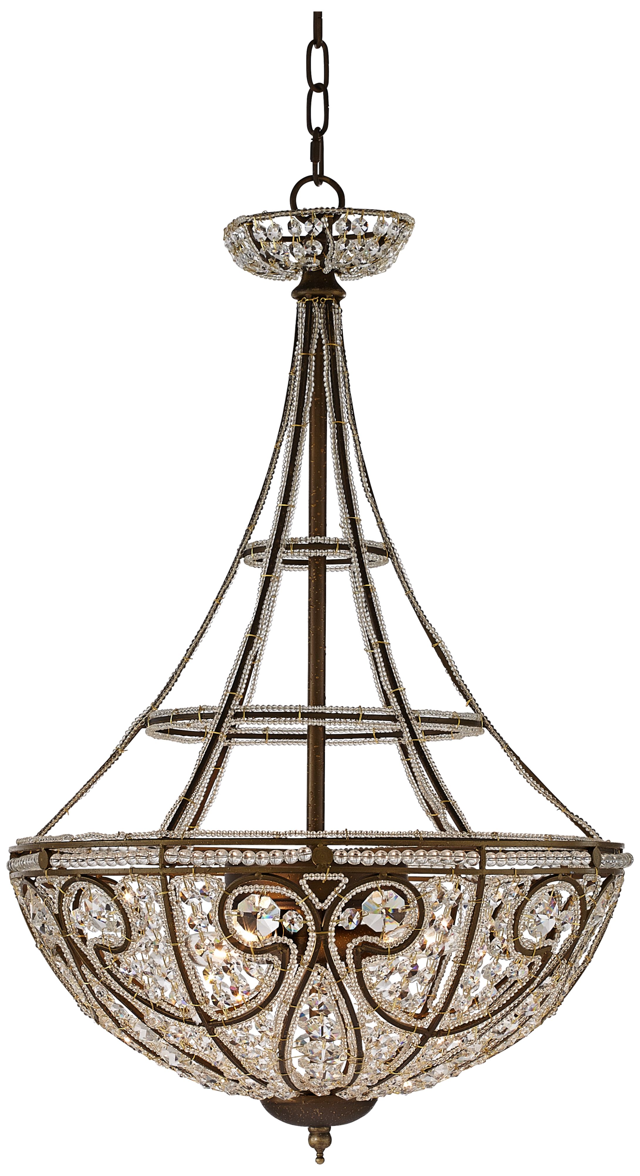 Bethany Collection Bronze Finish Four Light Chandelier
