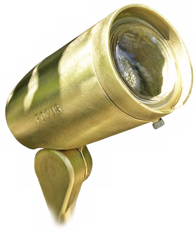 Cast Brass Bullet 4 3/4" Low Voltage Landscape Light