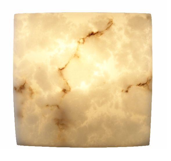 Faux Alabaster Square Wall Sconce