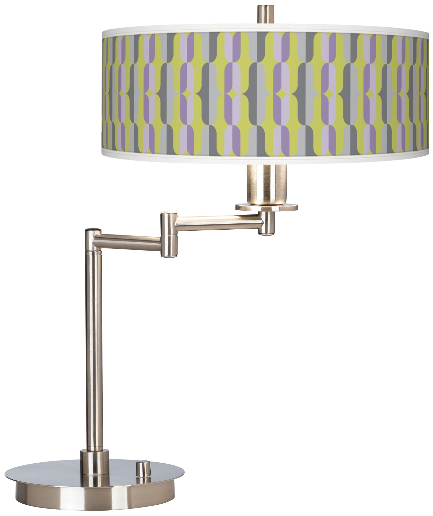 Side By Side Giclee CFL Swing Arm Desk Lamp