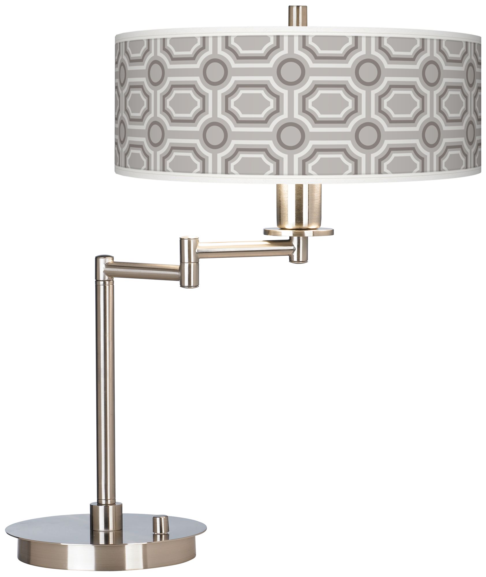 Luxe Tile Giclee CFL Swing Arm Desk Lamp