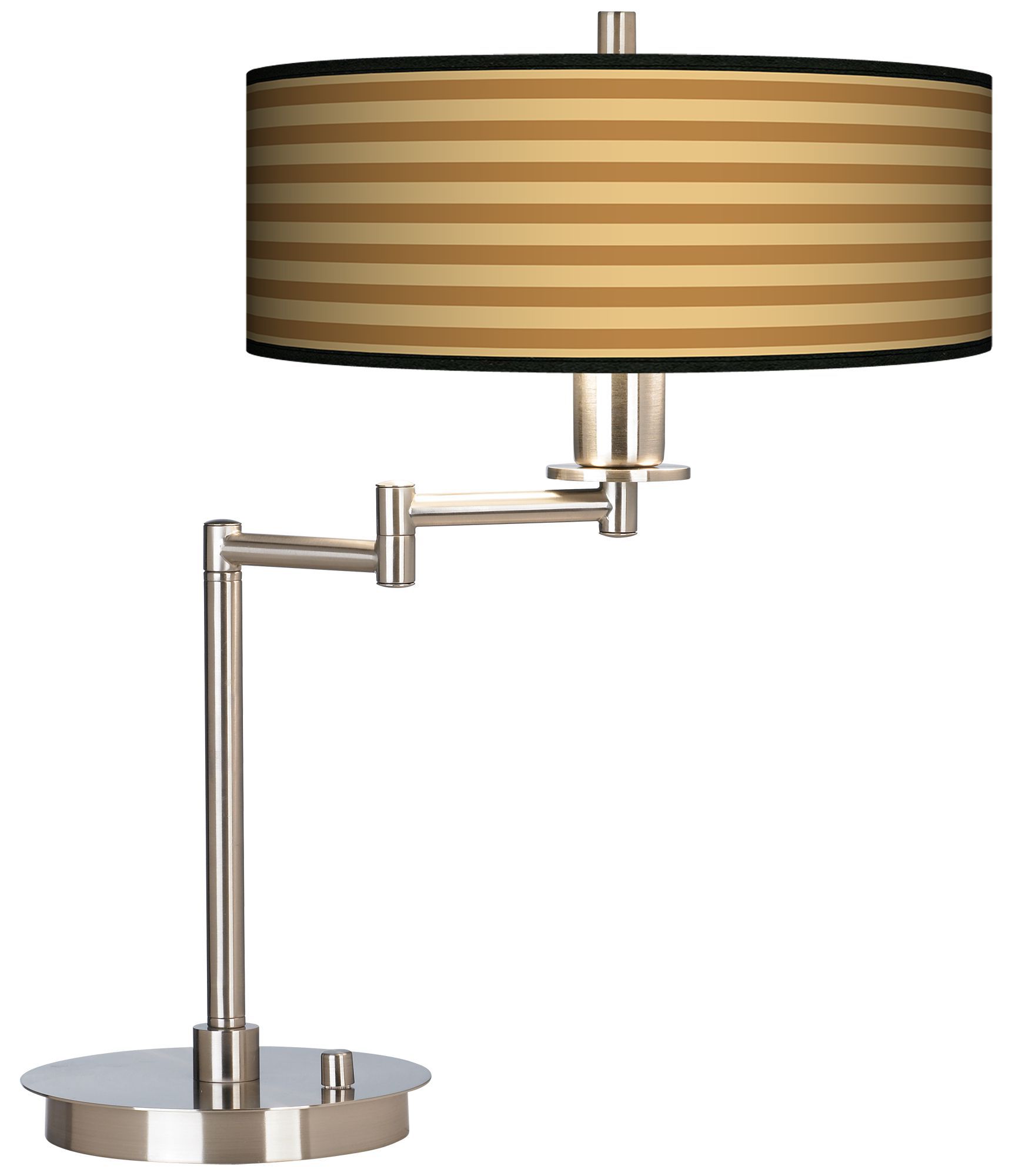 Butterscotch Parallels Giclee CFL Swing Arm Desk Lamp