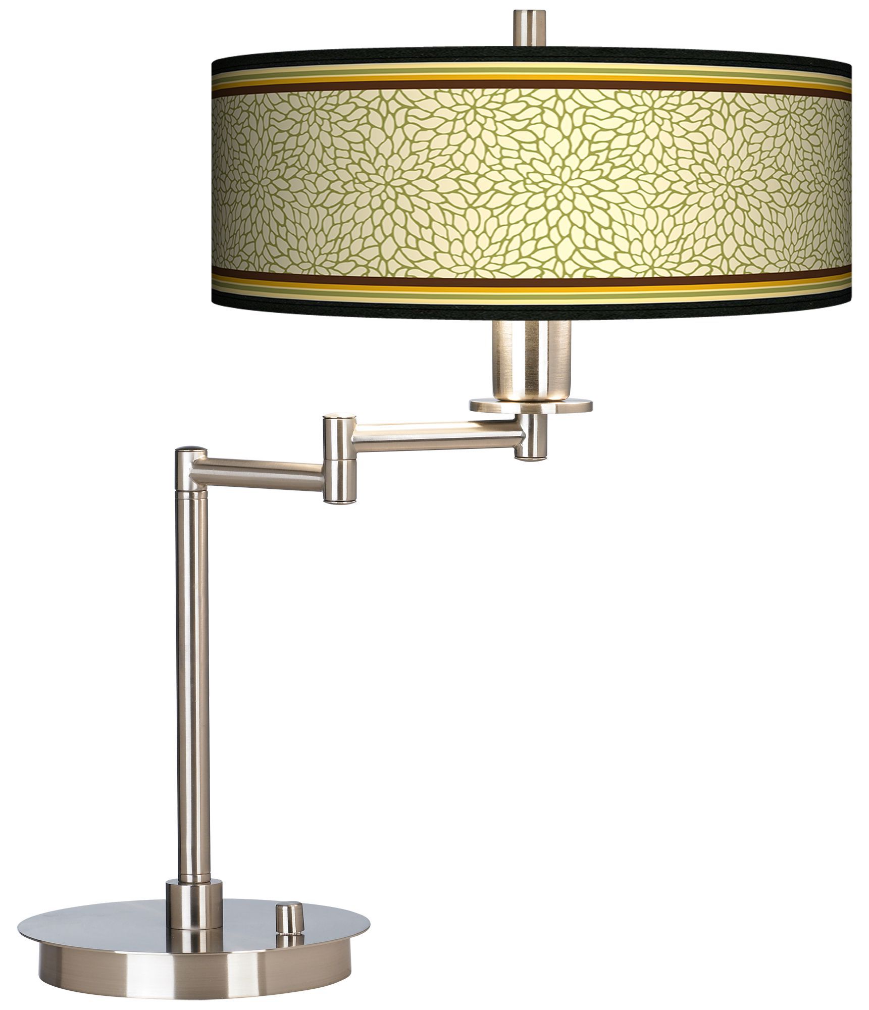 Stacy Garcia Avocado Dahlia Giclee CFL Swing Arm Desk Lamp