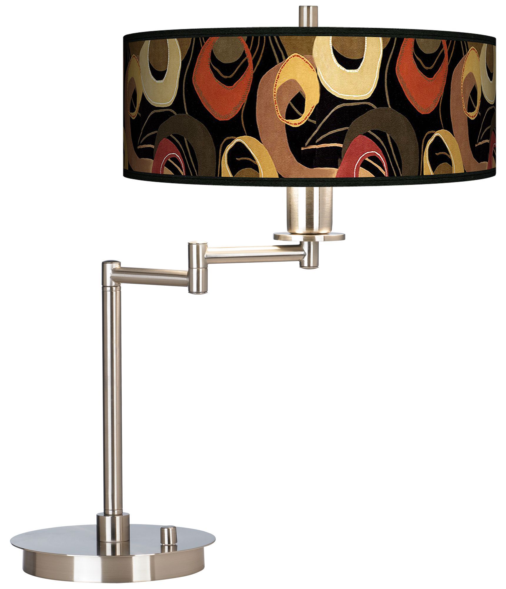 Rhythm Motif Giclee CFL Swing Arm Desk Lamp