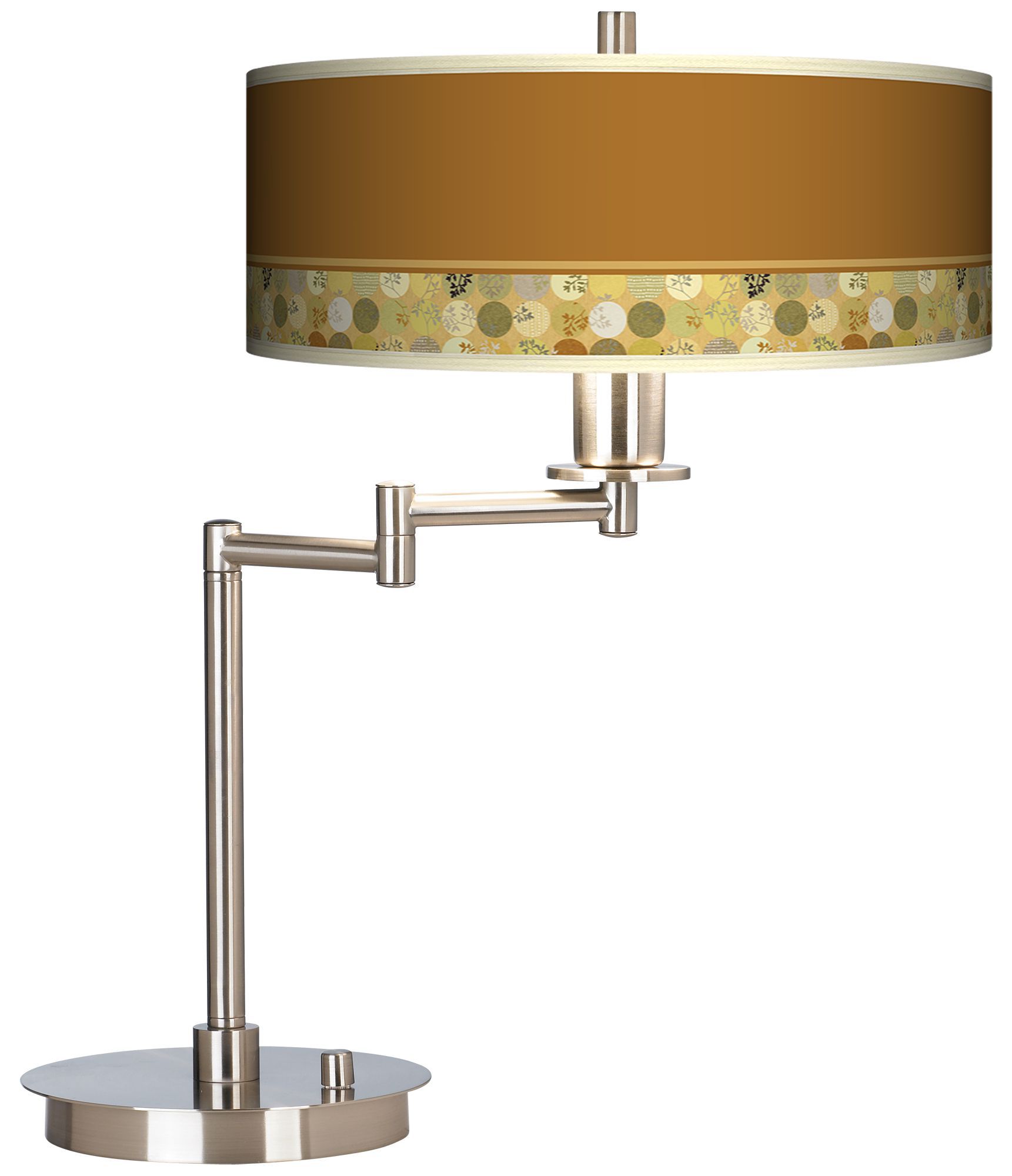 Wispy Circles Giclee CFL Swing Arm Desk Lamp