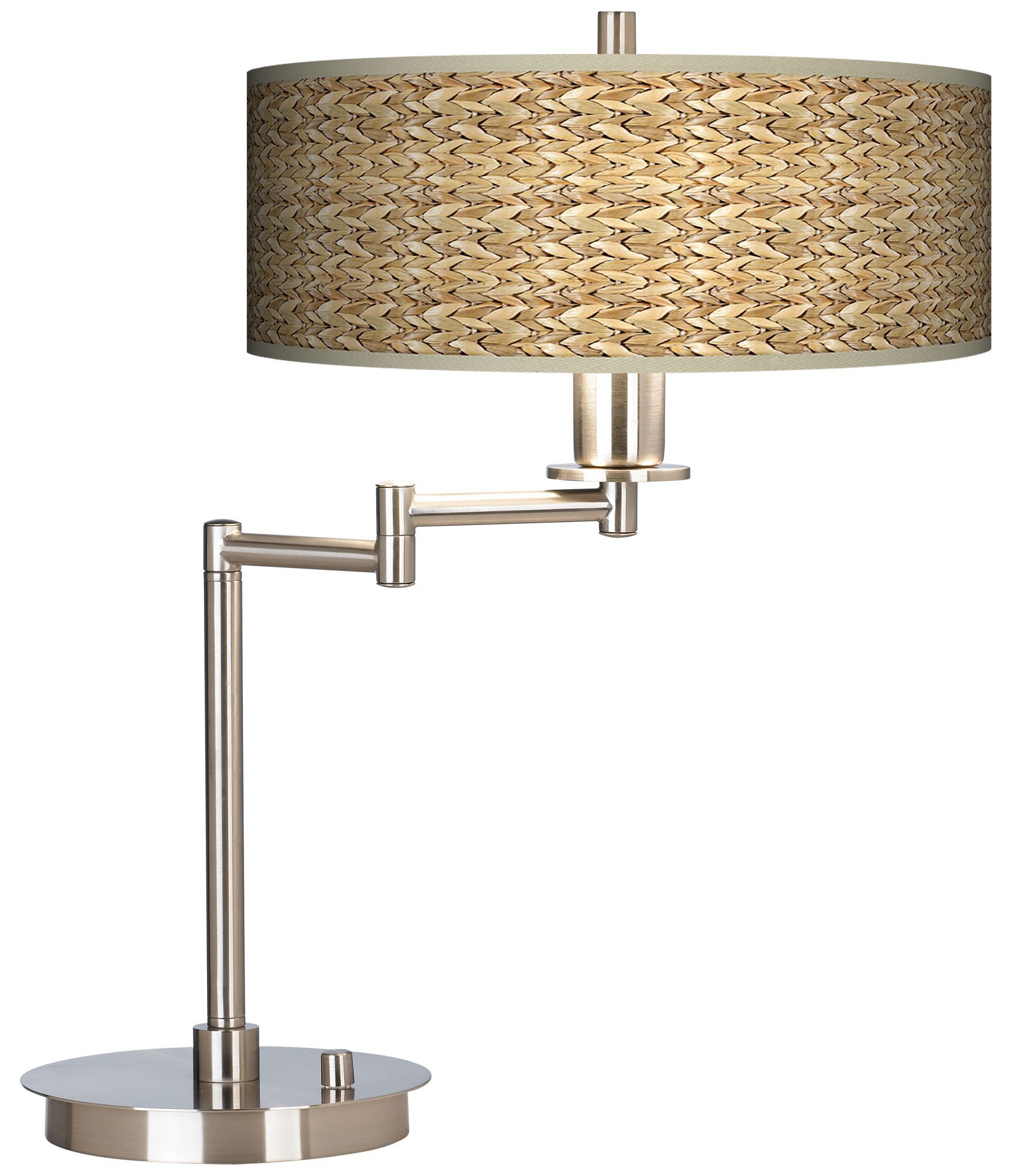 Seagrass Giclee CFL Swing Arm Desk Lamp