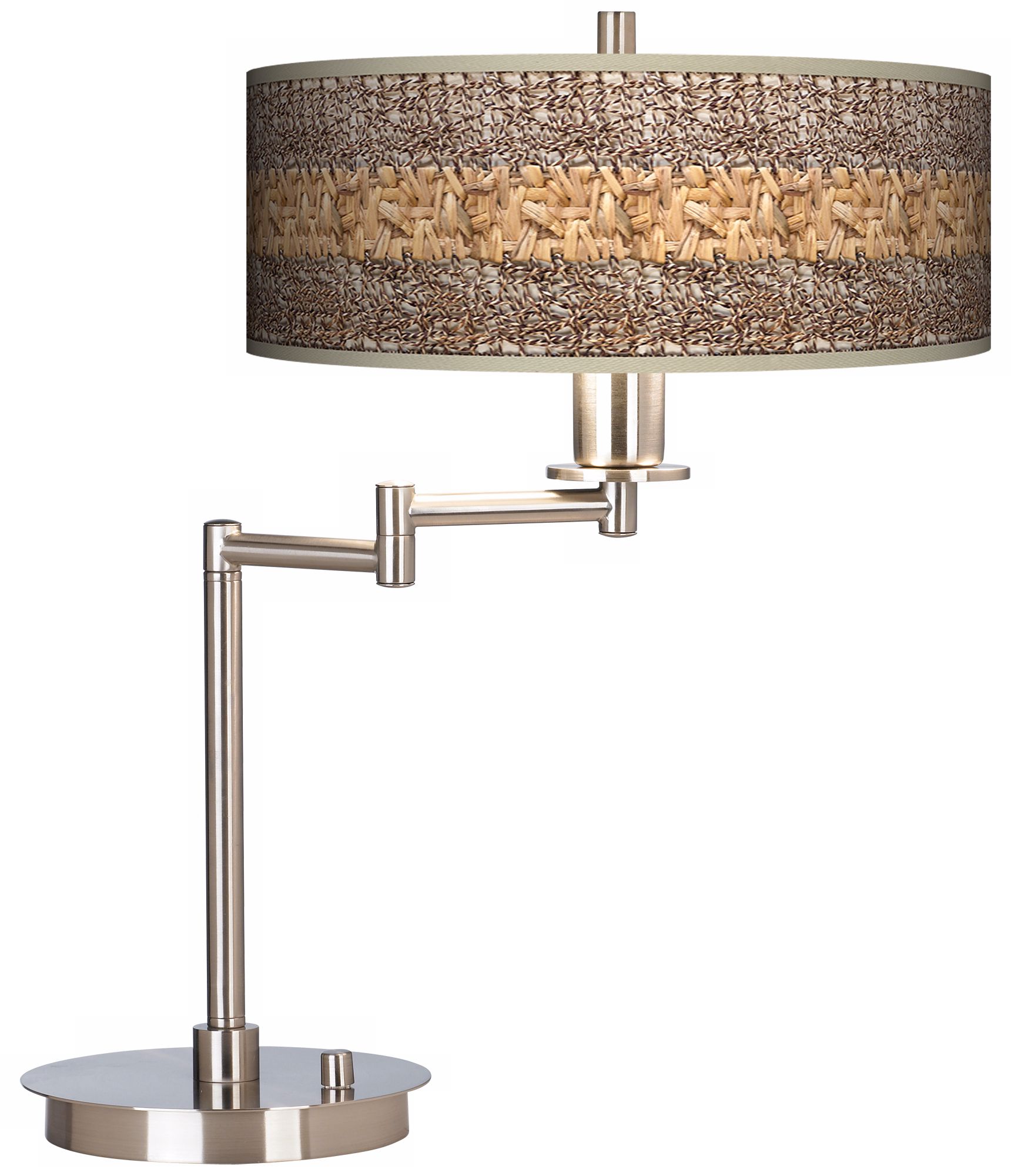 Woven Fundamentals Giclee CFL Swing Arm Desk Lamp