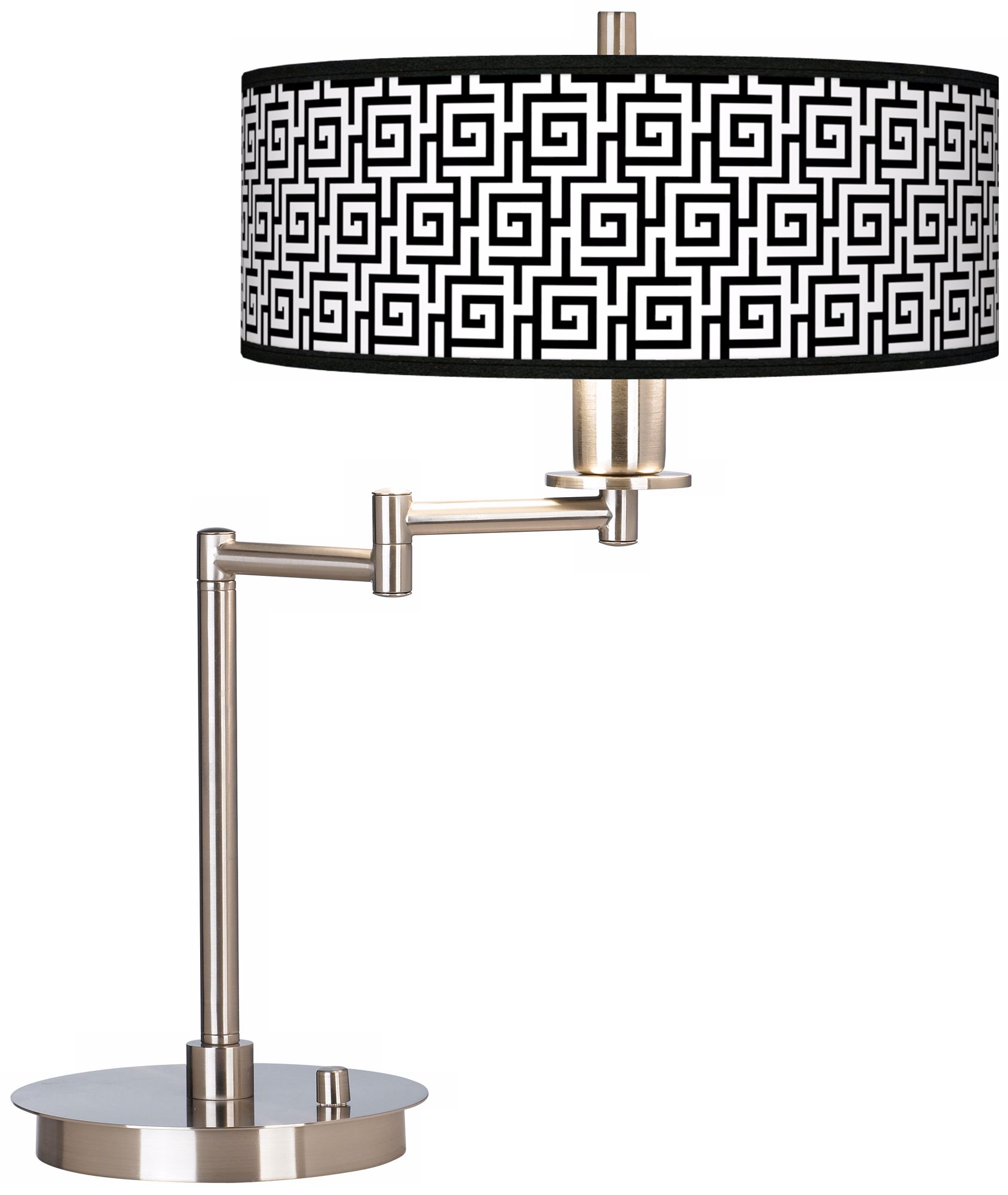 Greek Key Giclee CFL Swing Arm Desk Lamp