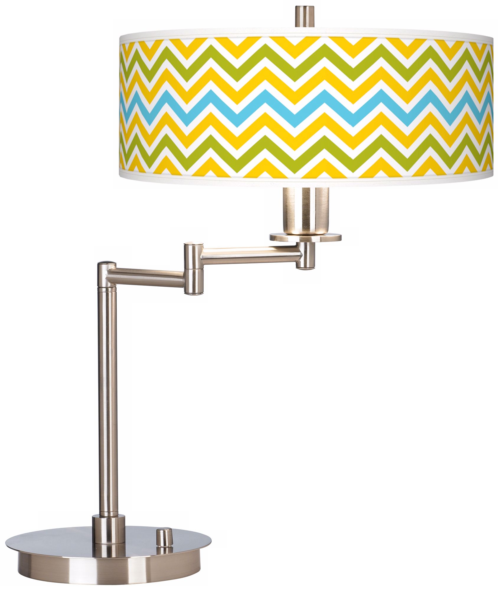 Citrus Zig Zag Giclee CFL Swing Arm Desk Lamp