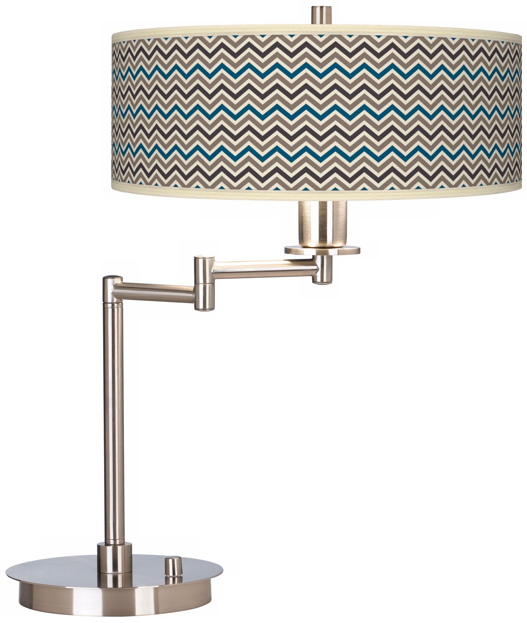 Zig Zag Giclee CFL Swing Arm Desk Lamp