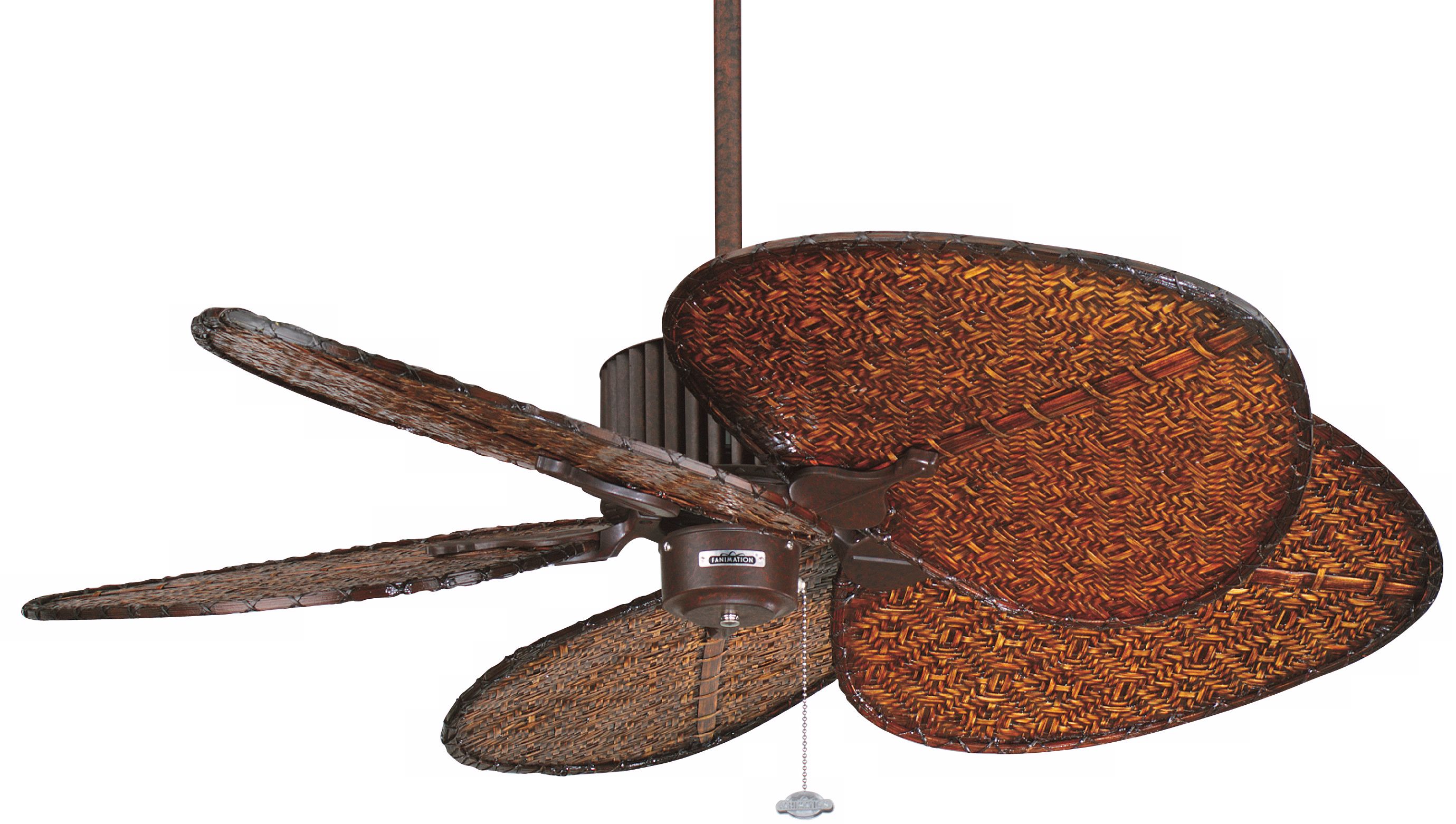 44" Fanimation Louvre Rust Ceiling Fan