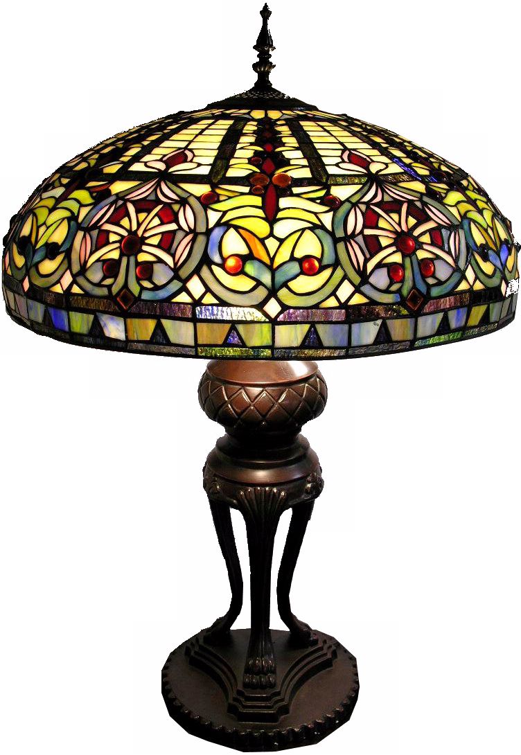 Emperor Tri-Leg Tiffany Style Table Lamp