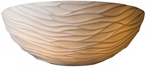 Limoges Collection Waves 12" Wide Pocket Wall Sconce