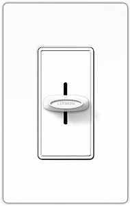 Skylark White 1000w Slide Dimmer