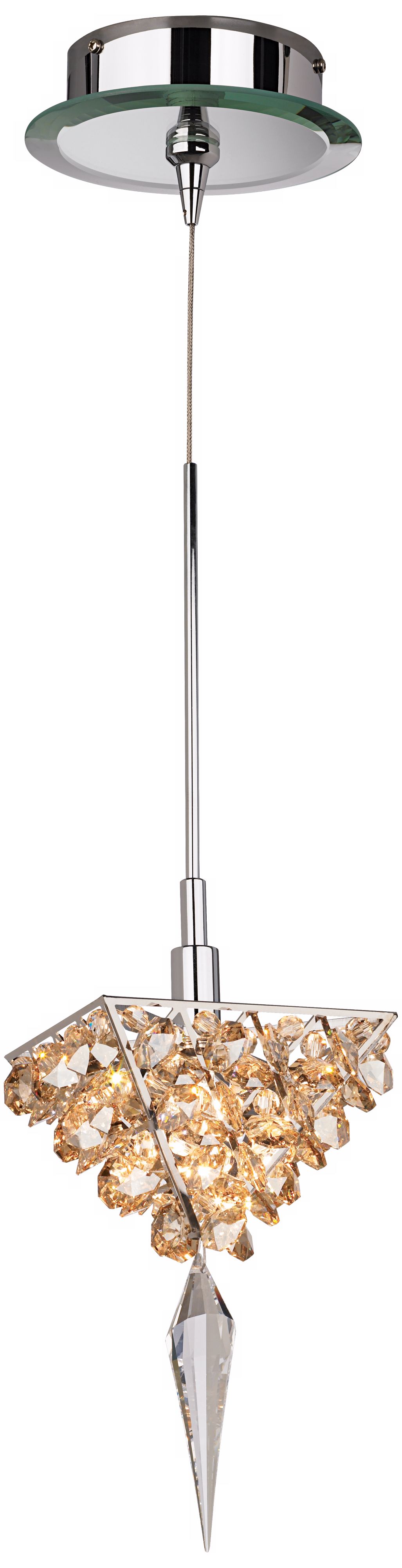 Schonbek Vertex Golden Shadow Crystal Pendant Light