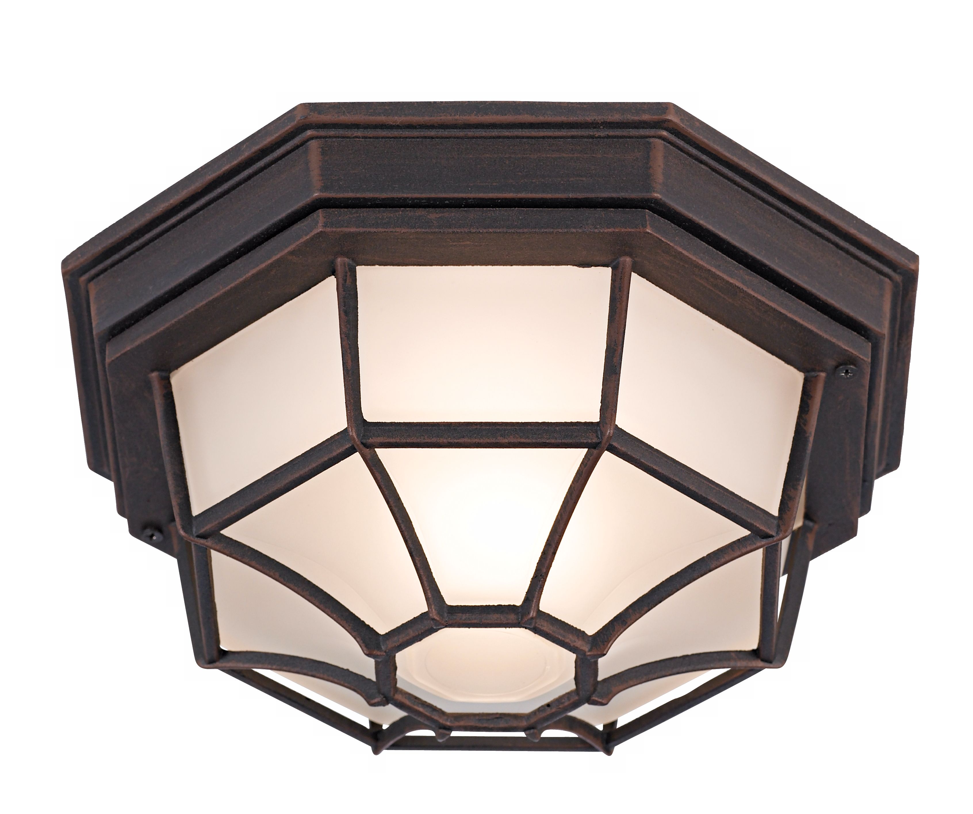 Dark Rust 11" Wide Ceiling Light Fixture