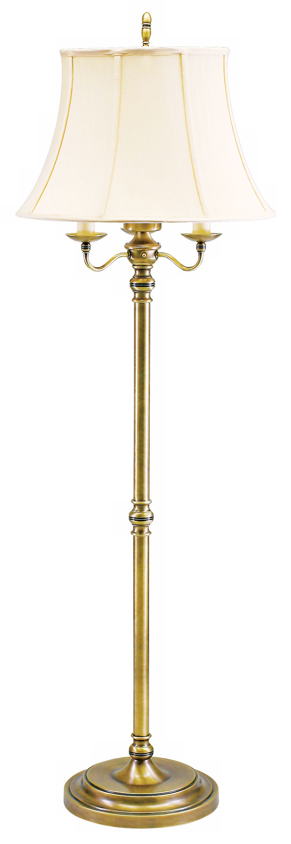 House of Troy Newport Antique Brass Six Way Floor Lamp
