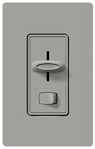 Lutron Skylark 600W Single Pole Preset Slide Gray Dimmer