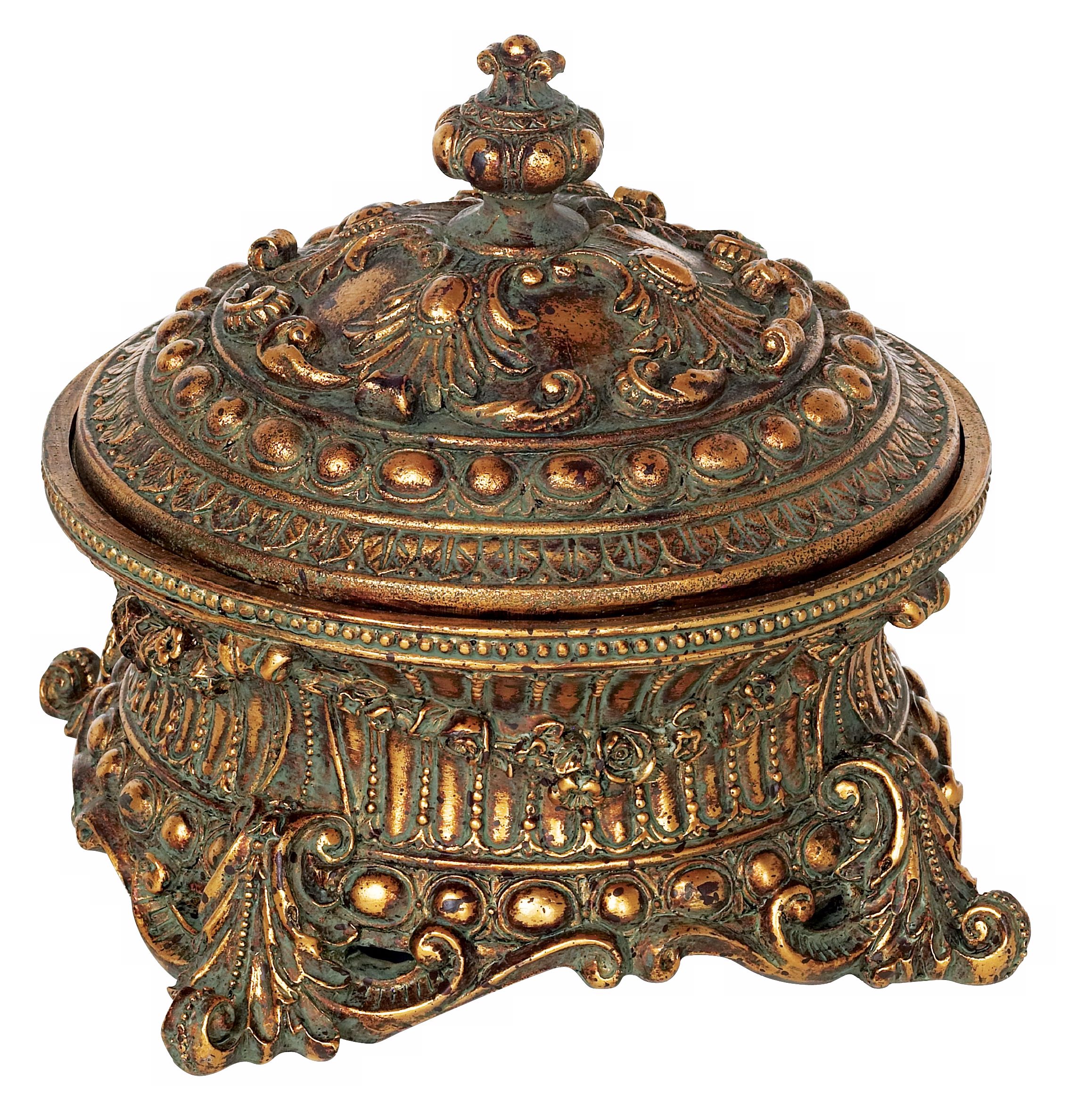 Ellinor Gold Finish Decorative Box