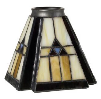 2 14 Fitter Set of 4 Classic Mission Glass Shades 62478 62478 62478 62478