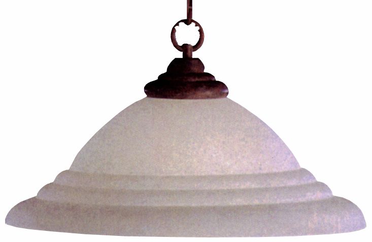 Bronze Finish 9" High 16" Wide Pendant C