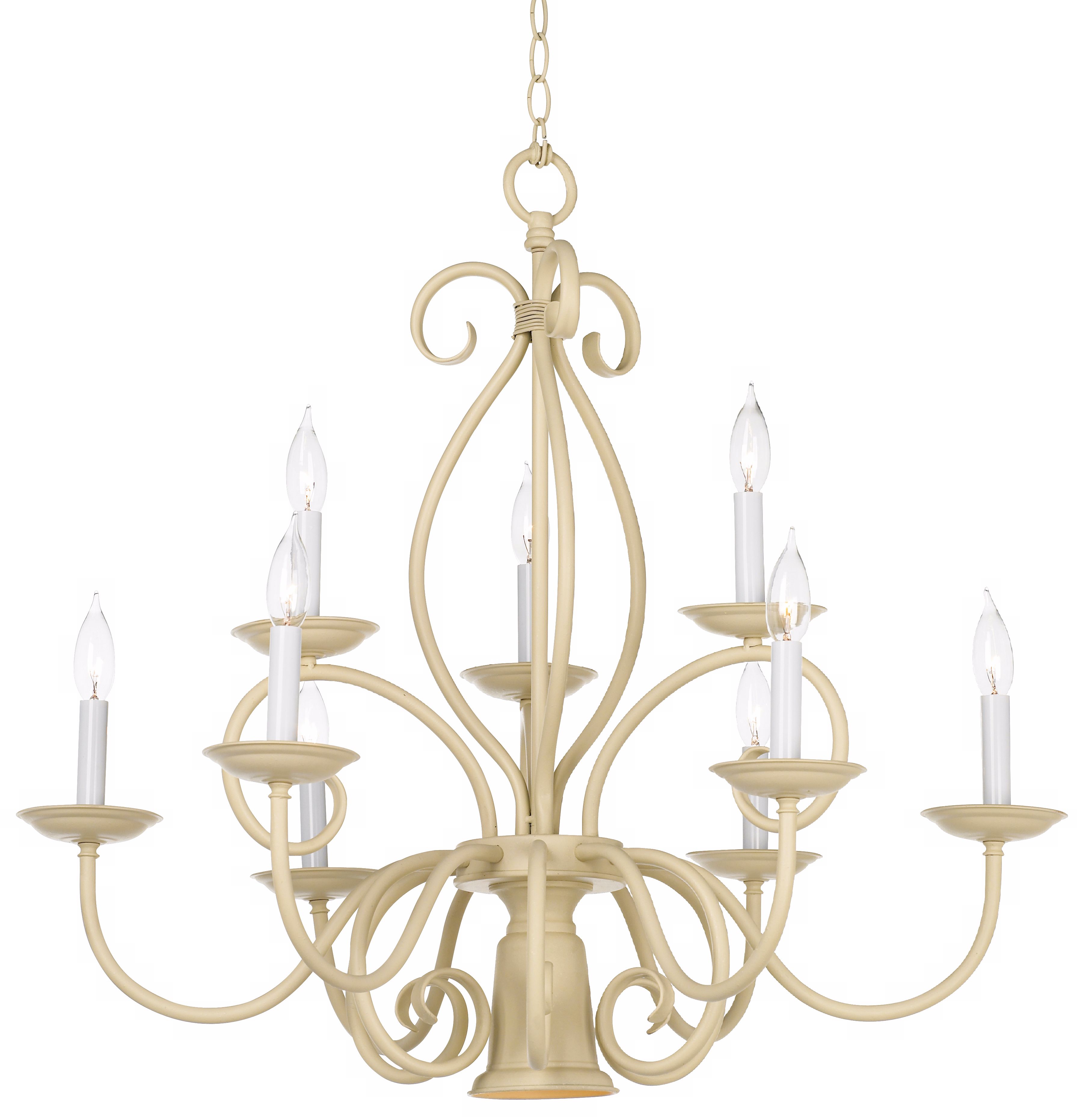Swivel Arm Sand Finish Chandelier