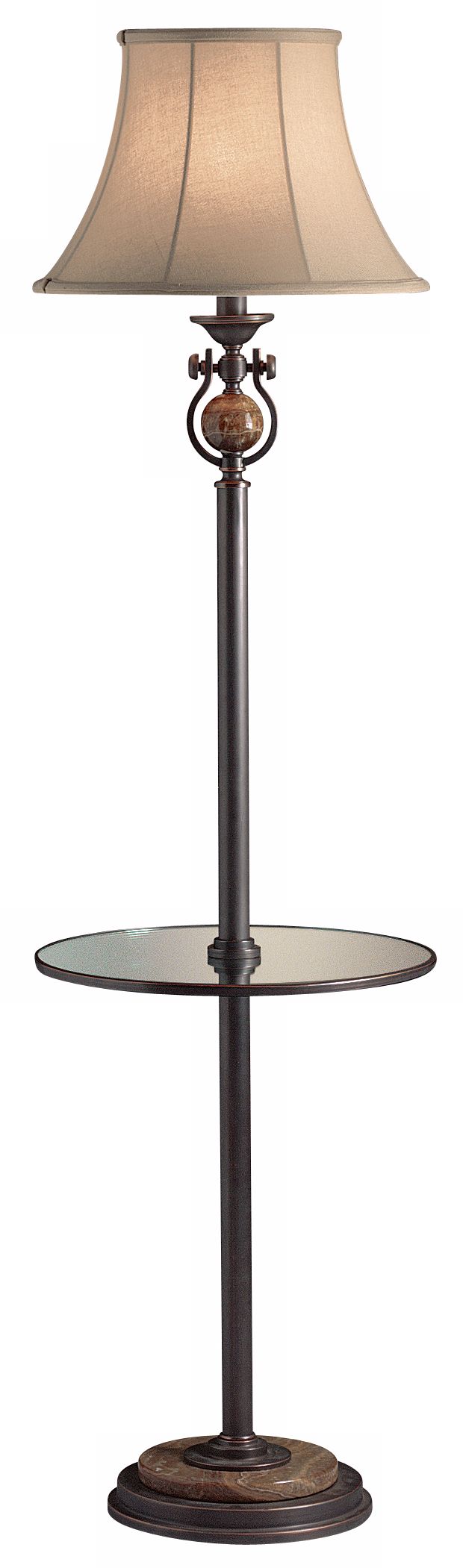 Kichler Copper Bronze Tray Table Floor Lamp