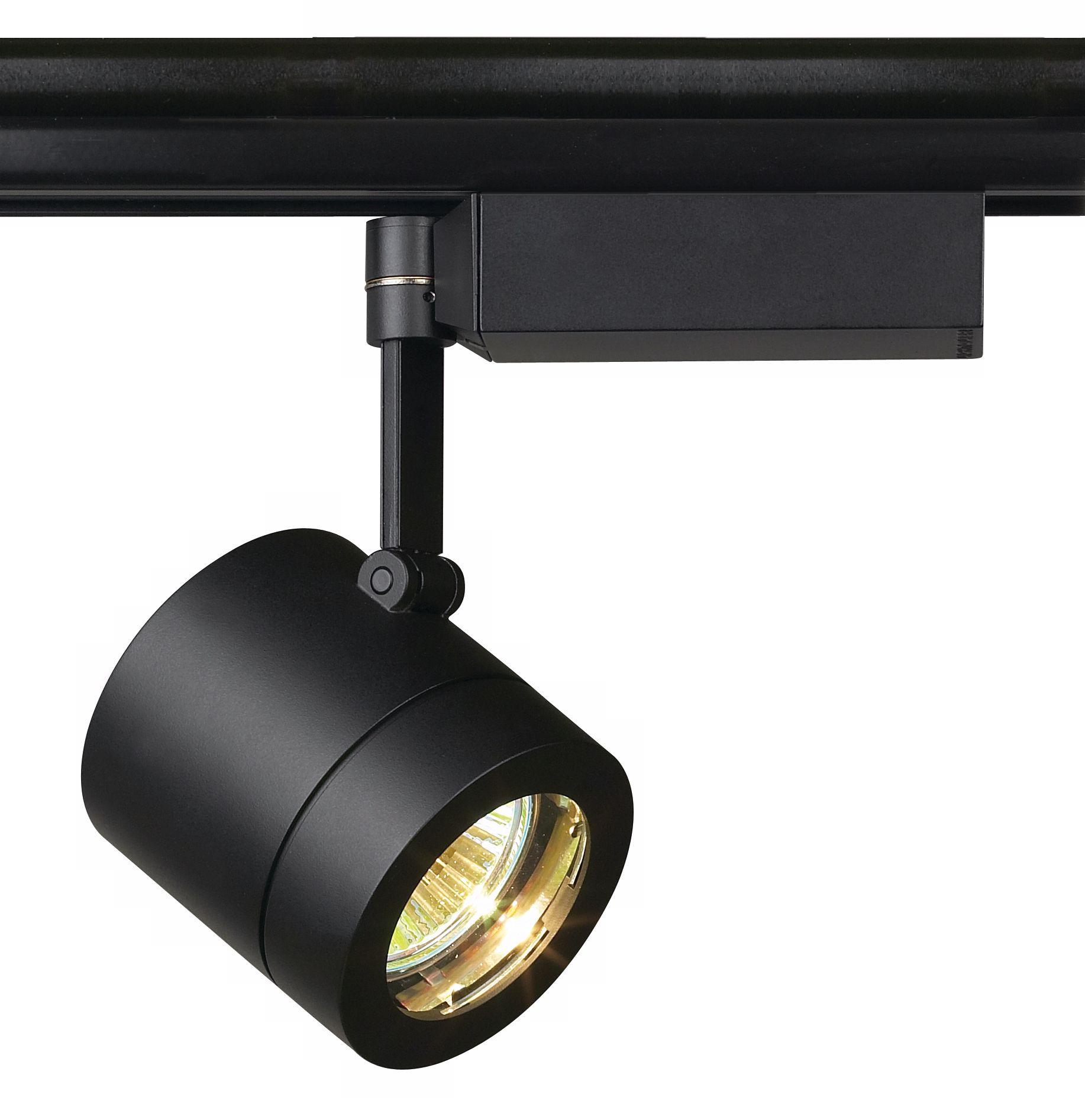 Lightolier MR 16 Black Mini Cylinder Track Head