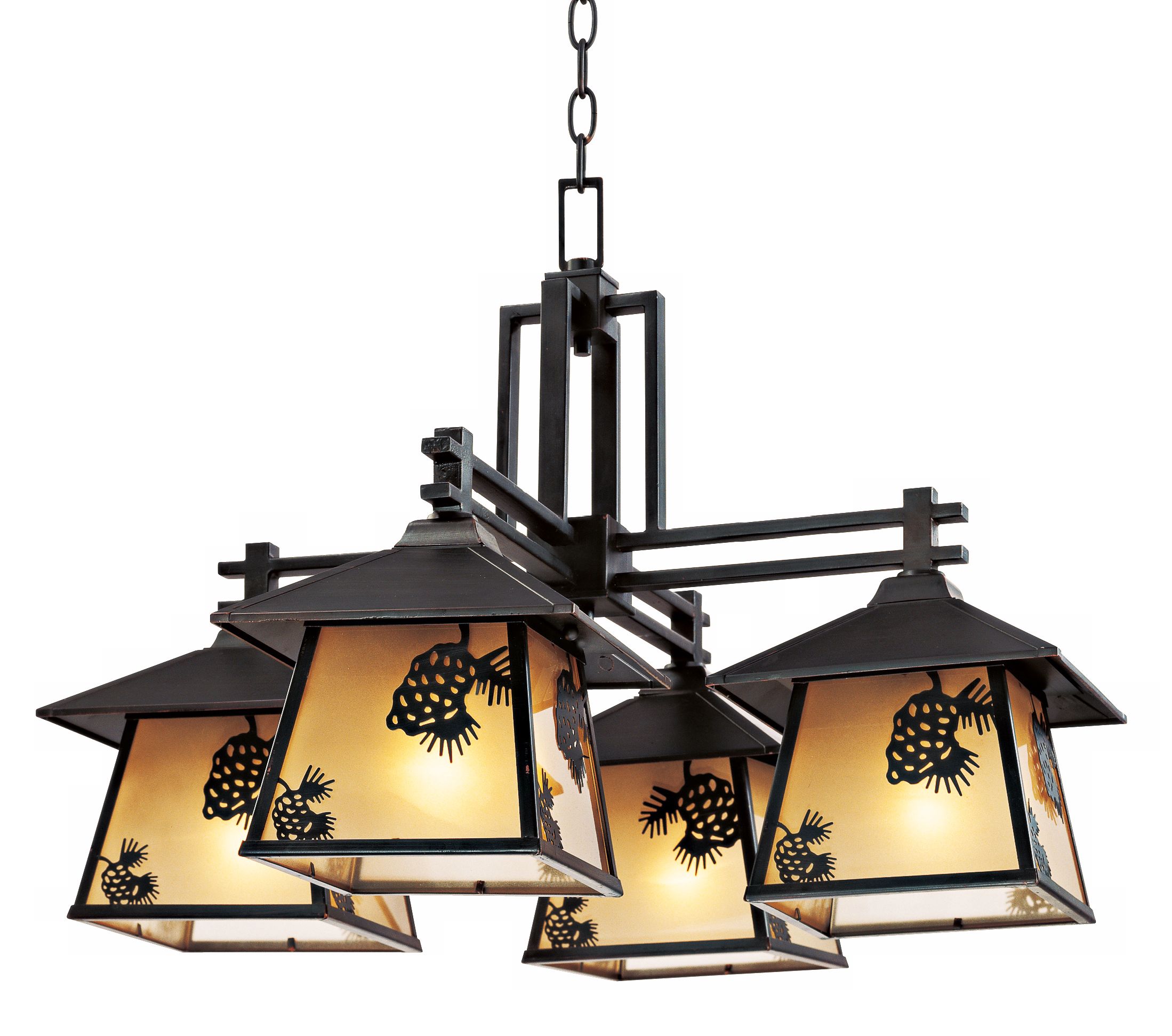 Tahoe Collection 28" Wide Pinecone Chandelier