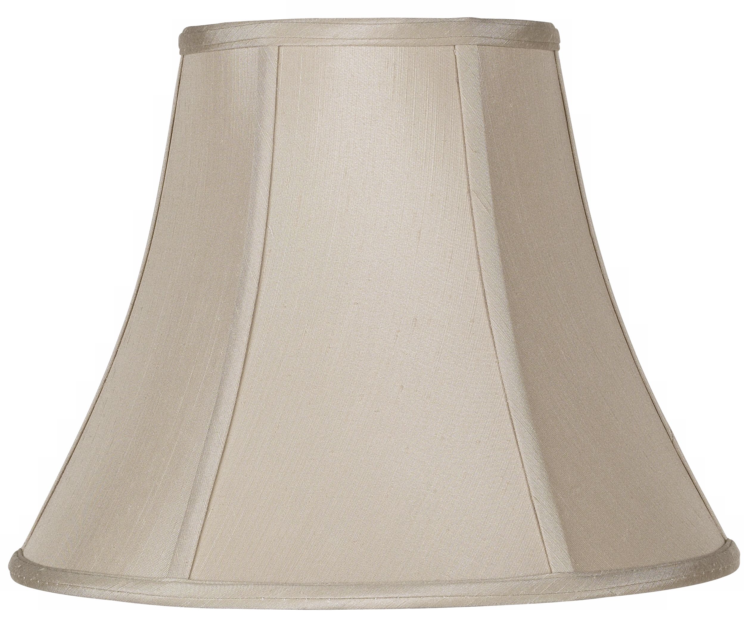 Taupe Bell Lamp Shade 7x14x11 (Spider)