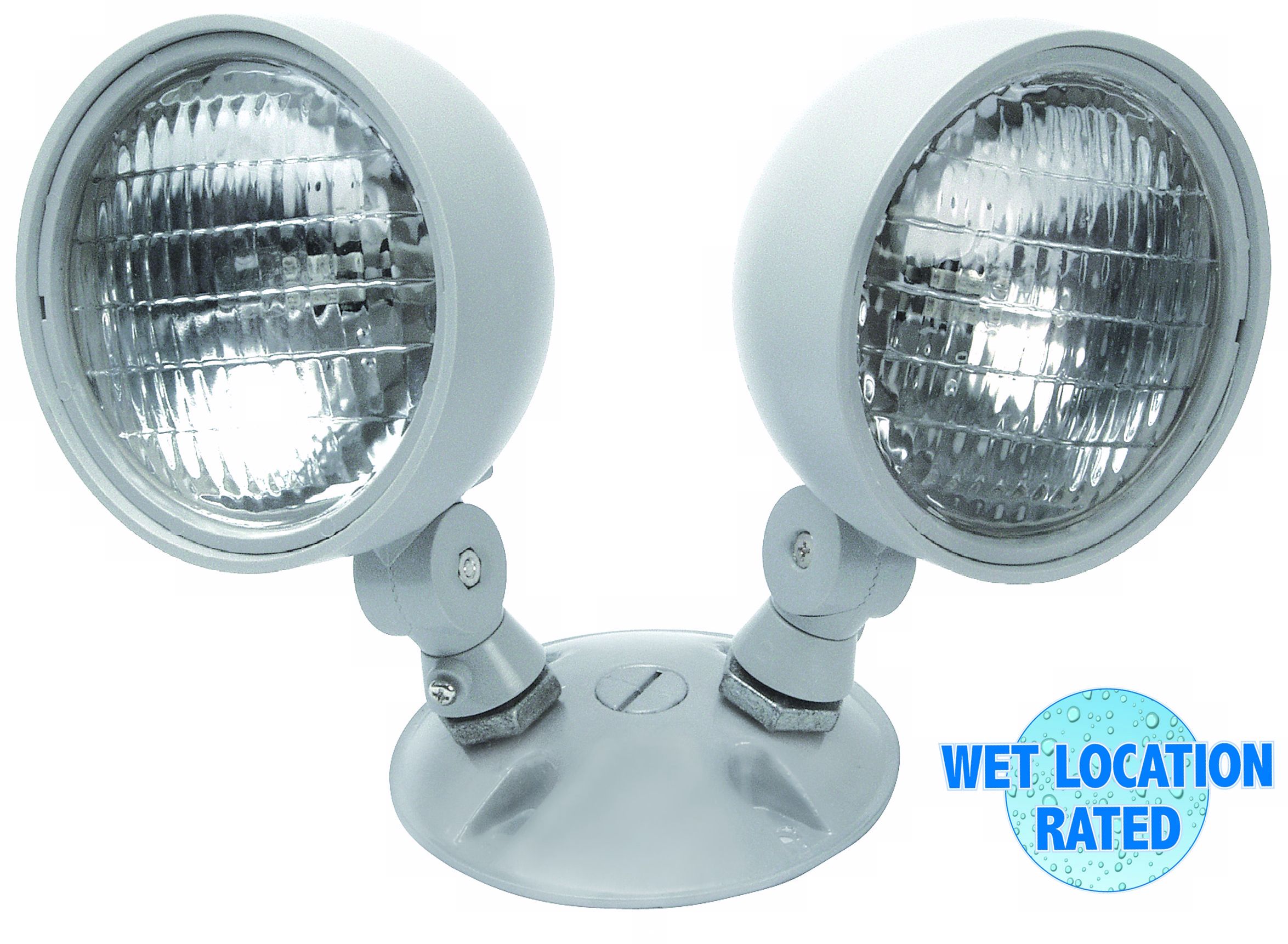 Dual Head Wet Location 7.2 Watt Remote Emergency Light