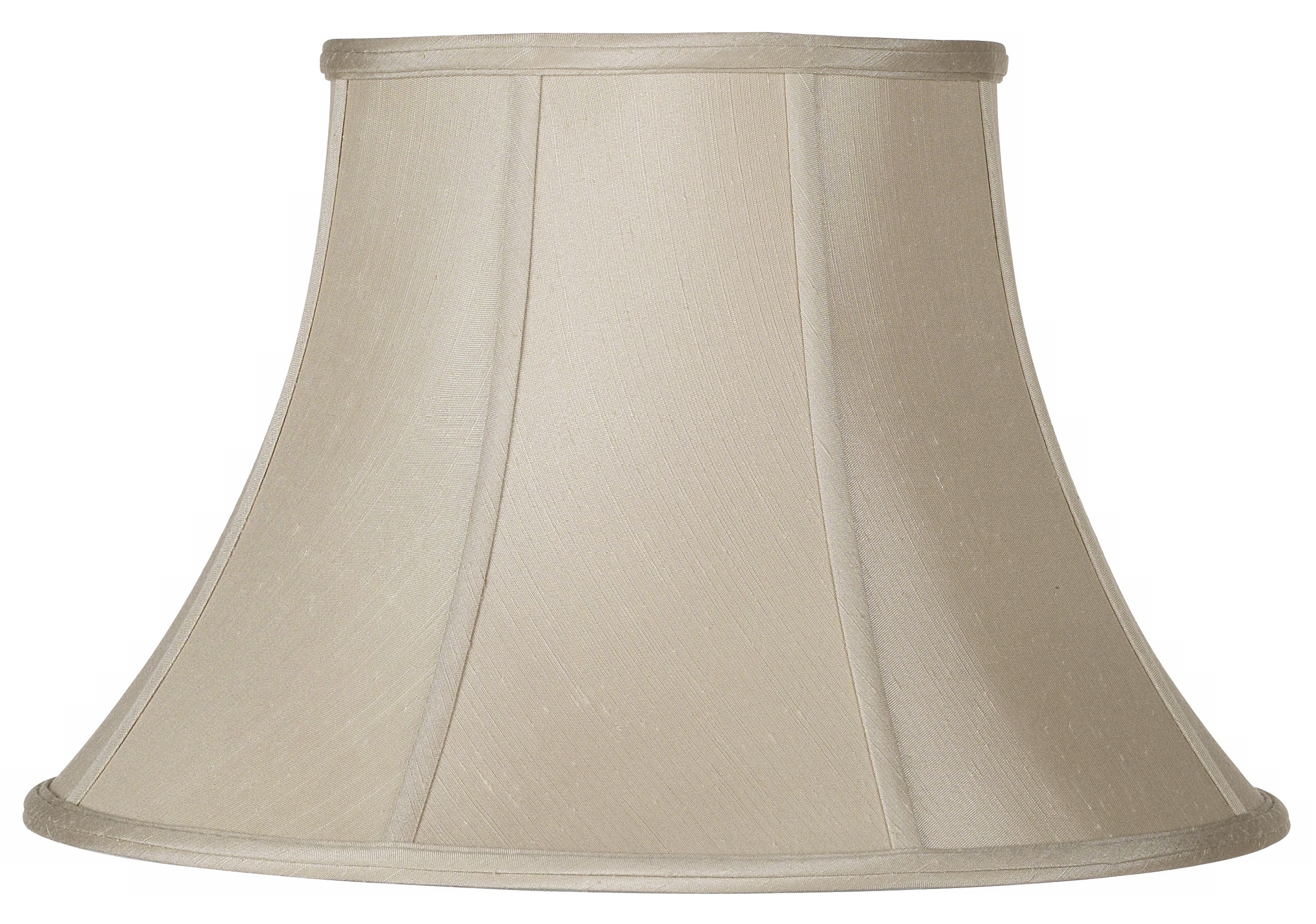 Taupe Flared  Bell Lamp Shade 9x17x11 (Spider)