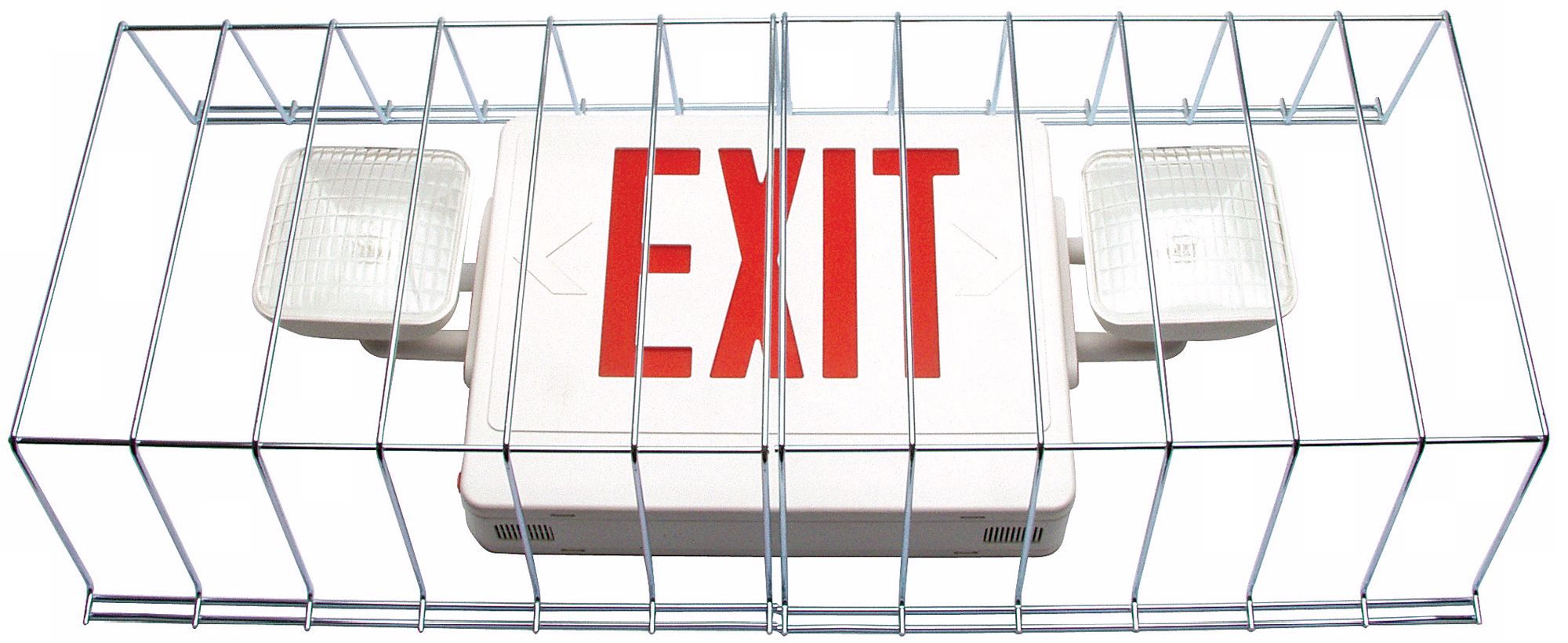 Protective Guard for Exit Sign Emergency Lights