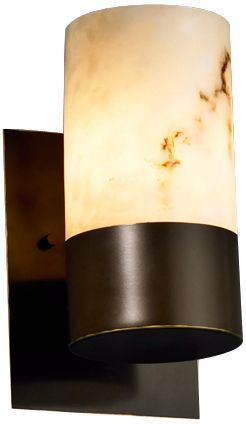 LumenAria Collection Dakota 9 3/4" High Flat Rim Wall Sconce