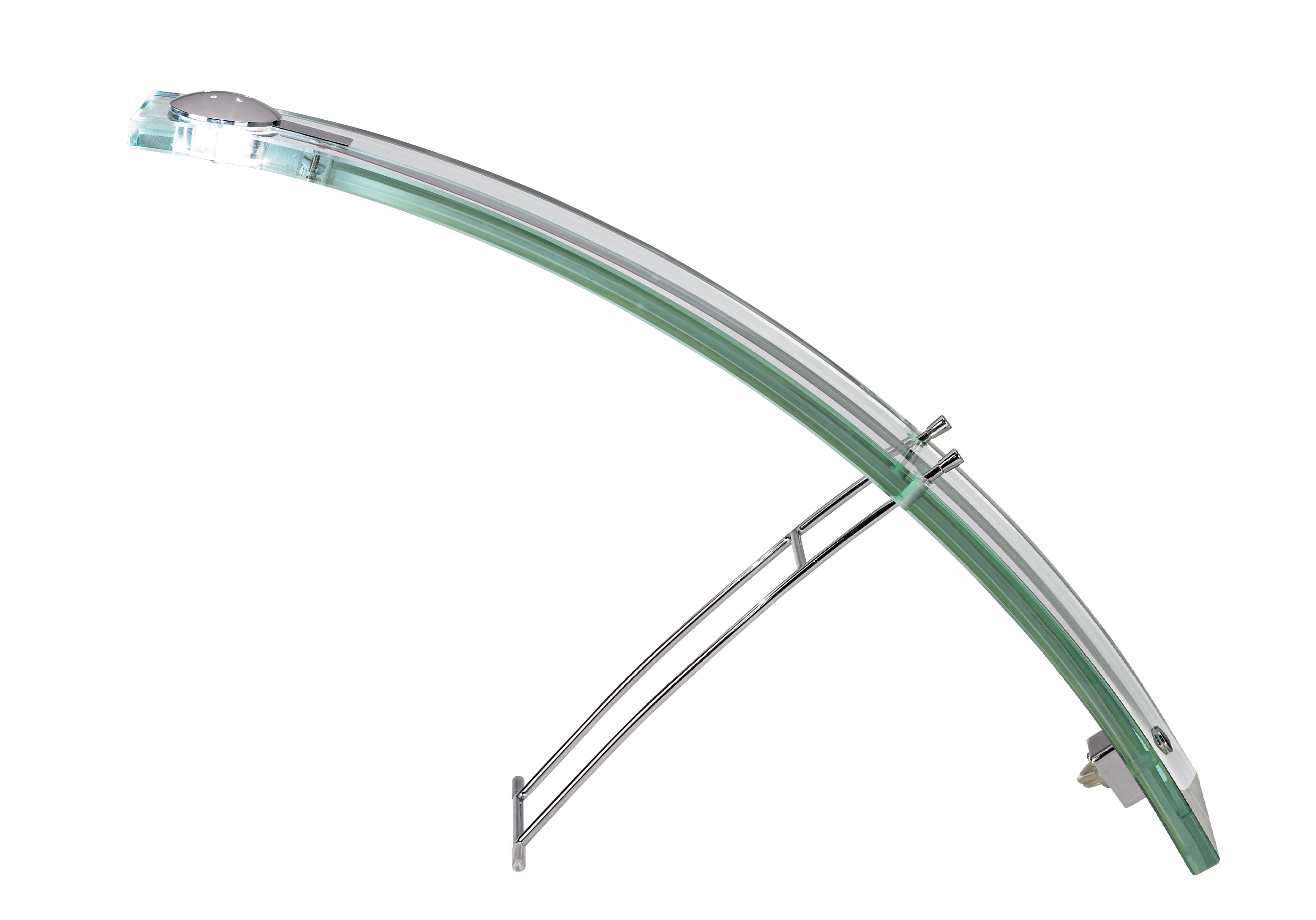 Glass  Arch 11" High Desk Lamp