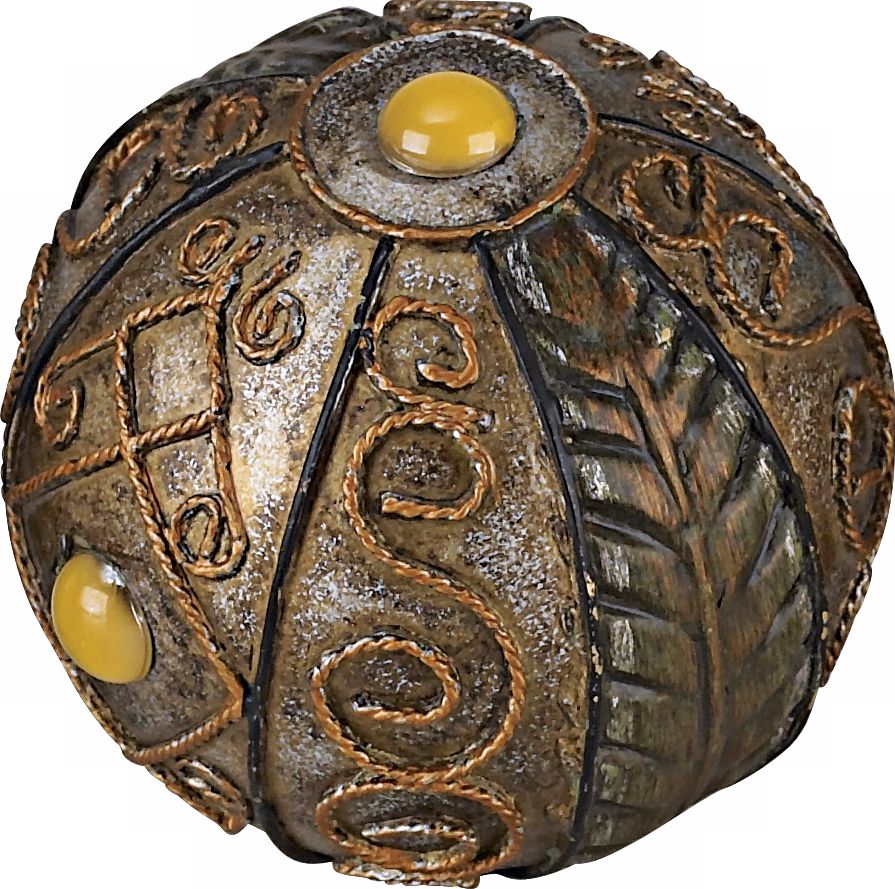 Yellow Accent Decorative Ball