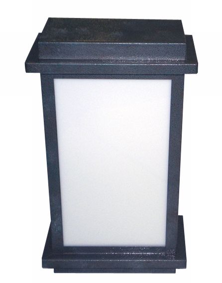 Black Rust Box Wall Lantern